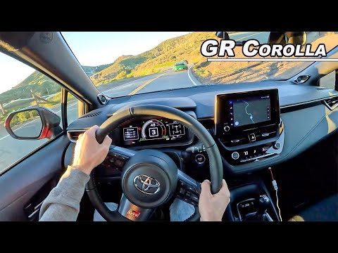 2023 Toyota GR Corolla - Driving the AWD Civic Type R Fighter (POV Binaural Audio)