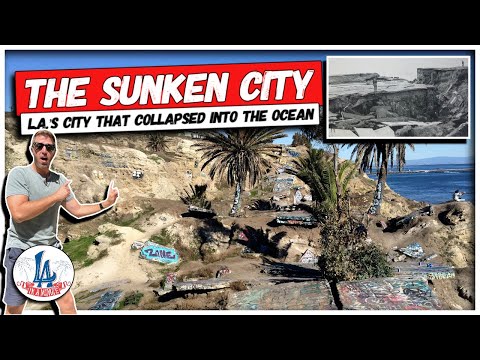 Sunken City at Point Fermin, San Pedro, the neighborhood that slid into the sea