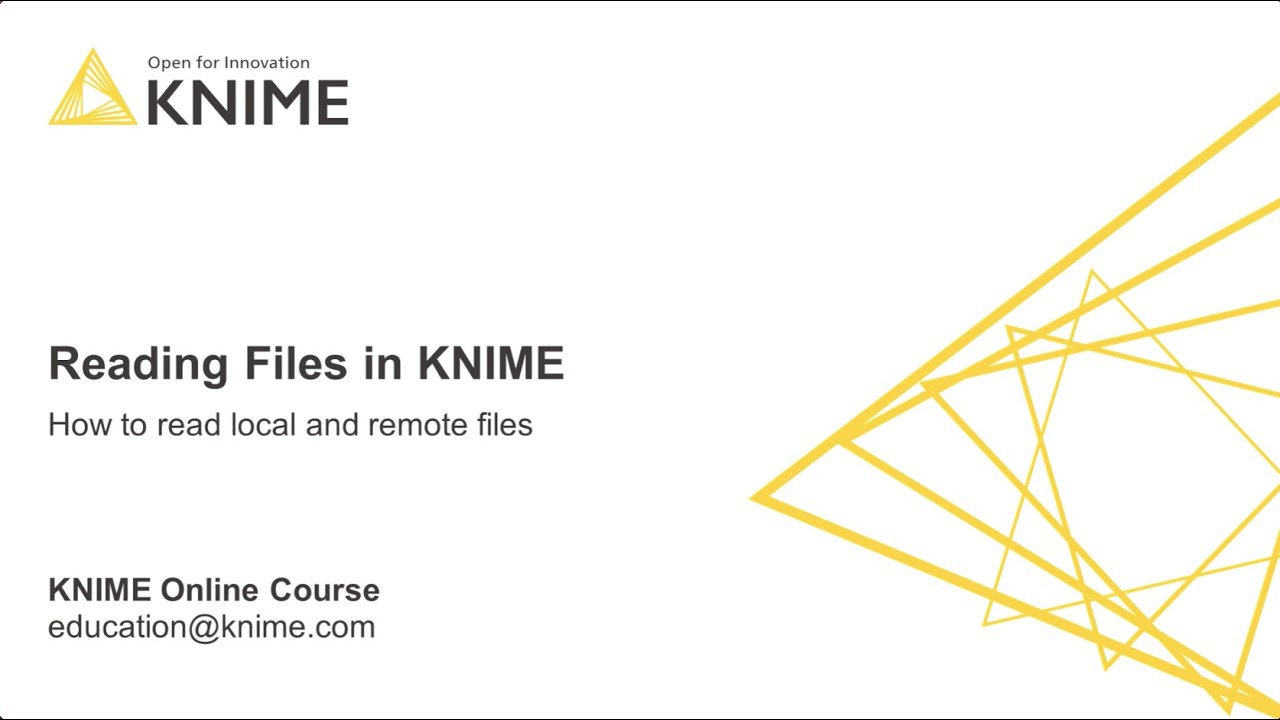 Reading Files in KNIME