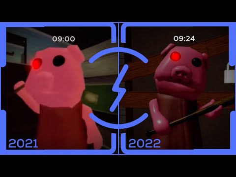 Roblox Piggy Old Gurty Jumpscare Vs New Gurty Jumpscare. (April Fools Updates 2021-2022)