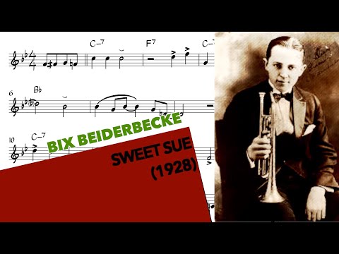 Bix Beiderbecke - Sweet Sue (1928) - SOLO TRANSCRIPTION (Bb)