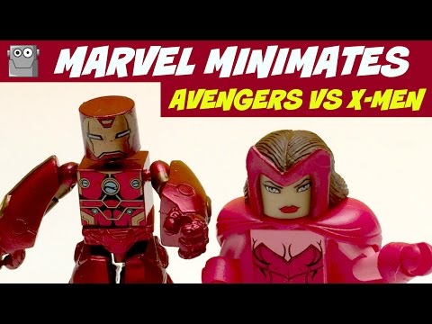 MARVEL MINIMATES Avengers vs X-Men Ironman Scarlet Witch Video