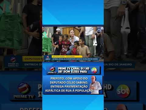 inauguração de obras de pavimentação asfáltica em dom eliseu