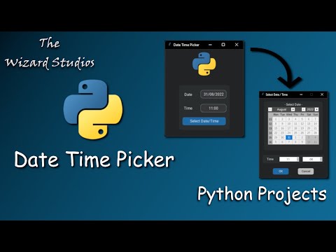 Python Date Time Picker Customtkinter Tkcalendar Spinbox