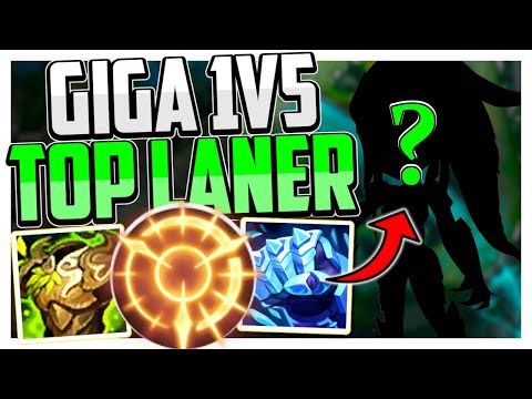 THIS TRASH JUNGLER IS SECRETLY A S TIER TOP LANER👌 (MOST DAMAGE DEALT/TAKEN!🔥)League of Legends