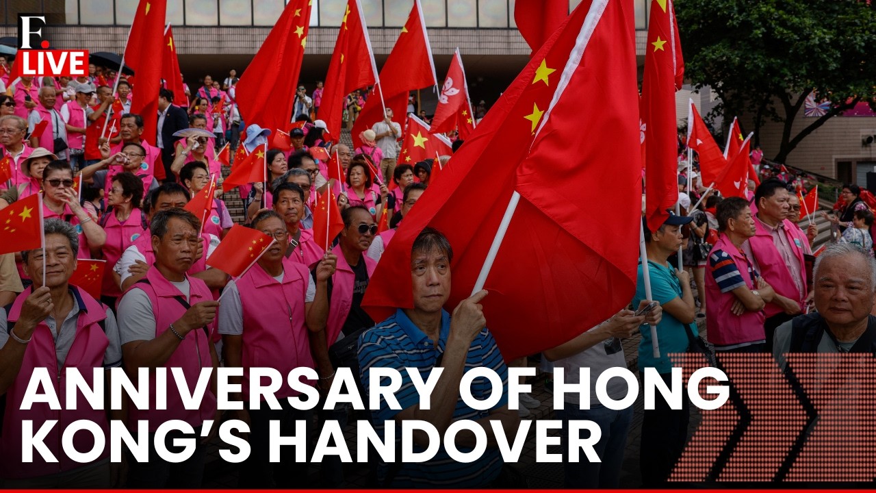Hong Kong Marks 29th Anniversary of Handover to China with Flag-Raising Ceremony | LIVE