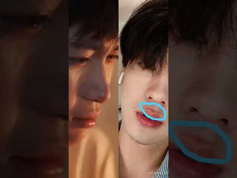 tian showing his swollen lips ...after kissed by ziyu....🤭🤭🤭#revengedlove #ziyu #tianxuning