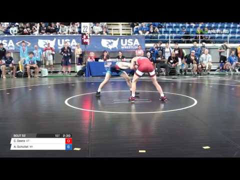 Junior FS 126 Round of 128 - Cub Deets (UT) vs. Aaron Schulist (WI)