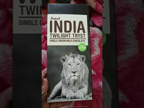 Amul India Twilight Tryst single origin milk chocolate 🍫  #amulindia #shorts
