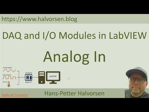 DAQ and I/O Modules in LabVIEW - Analog Input