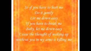 Let me down easy - Shawn Desman Lyrics