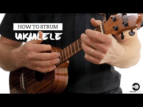 How To Strum The Ukulele  - Beginner Uke Like The Pros Tutorial