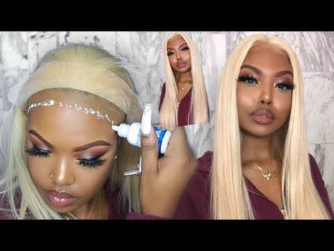 HOW TO INSTALL A PLATINUM BLONDE LACE WIG ON WOC -...