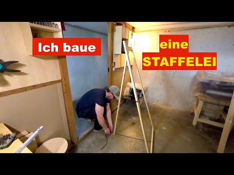 Ein kleines Geschenk aus Holz - DIY Staffelei #diy #holzwerken