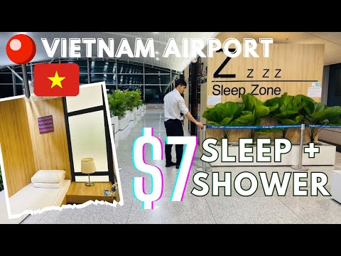 Pods para dormir no aeroporto de US $ 7 no Vietnã | Escala no aeroporto de Ho Chi Minh