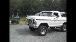 preview picture of video 'Lifted 78 Ford Bronco 460 Big Block with Comp Cam and Open headers'