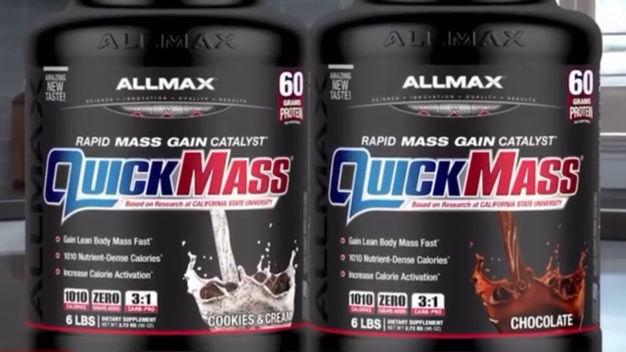 ALLMAX QUICKMASS WEIGHT GAINER PROTEIN SHAKE REVIEW & FLAVORS