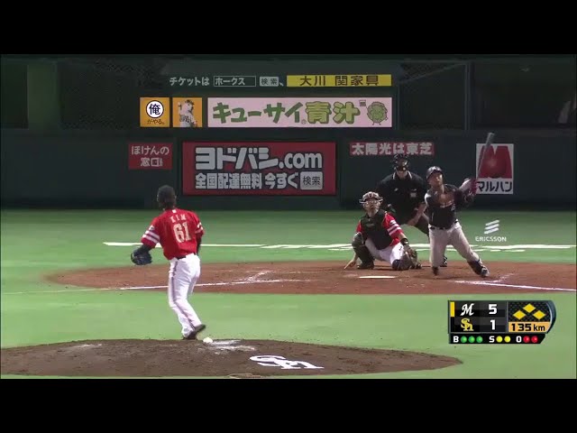 【9回表】マリーンズ・田村 走者一掃2塁打!! 2014/9/15 H-M