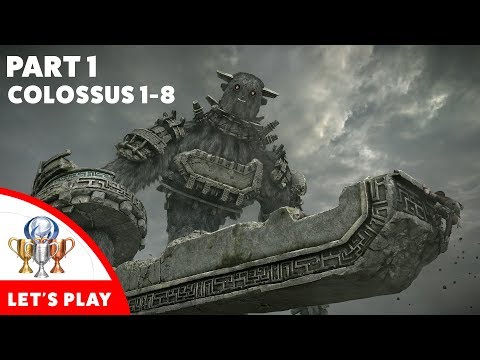 Shadow of the Colossus PS4 Remake Playthrough [Part1] Colossus 1-8