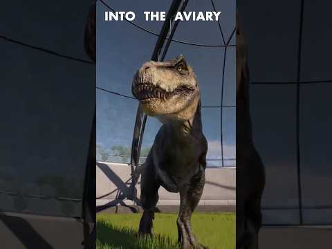 How to get dinosaurs into the aviary without mods | Jurassic World Evolution 2 #shorts