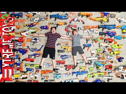 Saying Goodbye to the Old Nerf Arsenal. Ethan and Cole Remember Nerf Blasters.