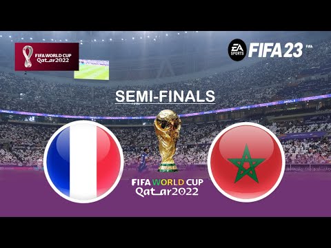 ⚽France vs Morocco 🏆Semi Finals FIFA World Cup 2022 FIFA 23 Gameplay