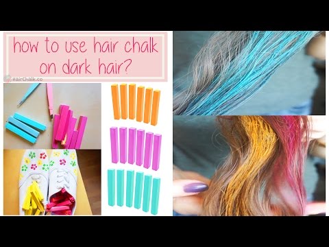How to use Hair Chalk on dark hair & create a vivid...