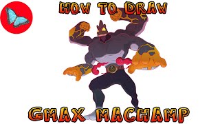 How To Draw Gigantamax Machamp  Pokemon  Drawing A
