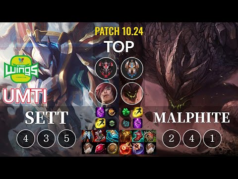 JAG UmTi Sett vs Malphite Top - KR Patch 10.24