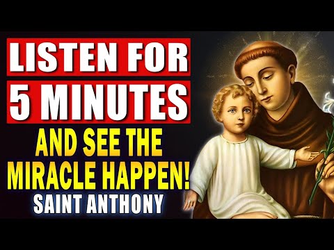 💖POWERFUL PRAYER FOR RECEIVING AN URGENT MIRACLE - SAINT ANTHONY OF PADUA🙏