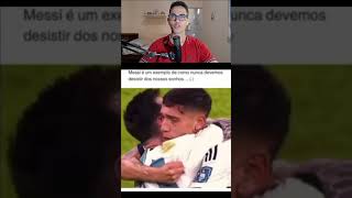 MESSI É UM EXEMPLO DE COMO NUNCA DEVEMOS DESISTIR DOS NOSSOS SONHOS (REACT)#shorts #messi #argentina