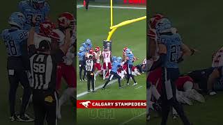 BIG Q COMING THROUGH ???? #touchdown #cfl #football #stampeders
