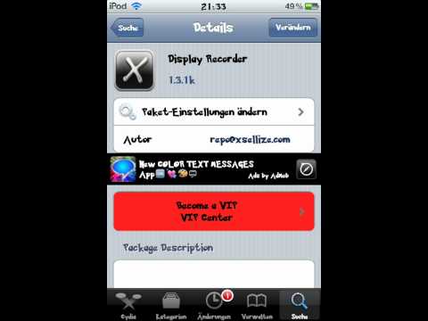 iPod Touch  Display Recorder ( aufnehmen )