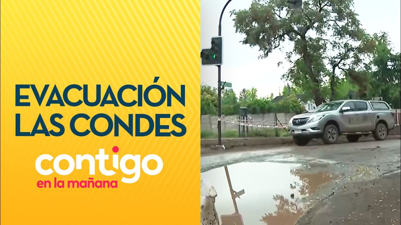 Evacuan zona de ALUVIÓN en Las Condes en medio de temporal - Contigo en la Mañana