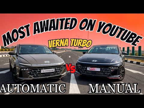 Hyundai  Verna Turbo 🇰🇷 Vs Hyundai Verna Turbo 🇰🇷 [Drag Race] {DCT Vs ManuaL}