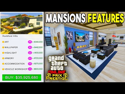 ALL CONFIRMED Mansions Features in GTA 5 Online! (Upcoming Mansions DLC Update)