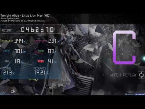 Osu! Mania - When you purposely fail the beginning to keep your stamina (260 bpm)