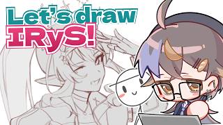 LIVE drawing my kami-oshi 'w'