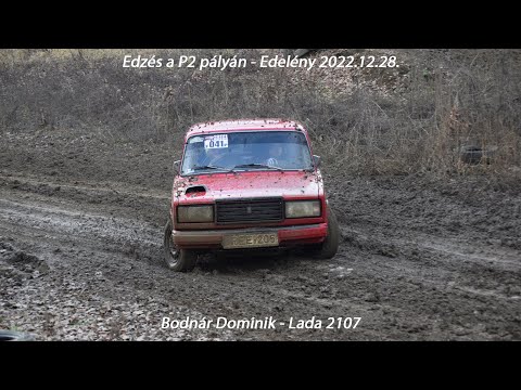 Bodnár Dominik - Lada 2107 Edzés a P2 pályán - Edelény 2022.12.28.