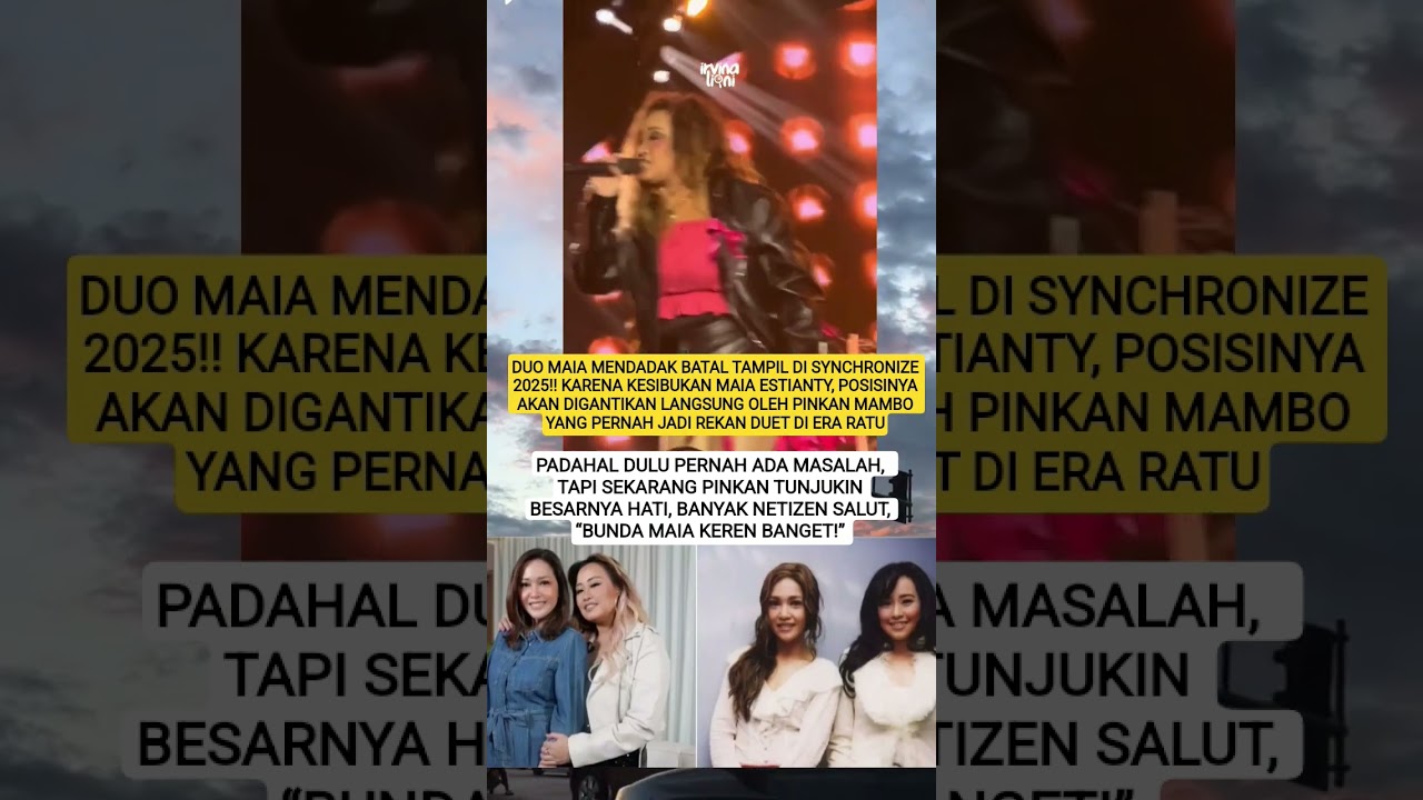 Pinkan Gantikan Maia di Synchronize! #shorts #maiaestianty #pinkanmambo #beritaartis #artisviral