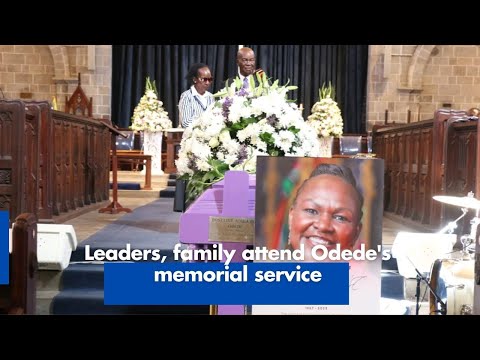 Leaders, family attend Odede's memorial service