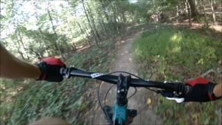 preview picture of video 'Hopewell Park MTB Trail Half Pipe, Danville PA'