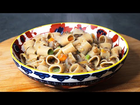 Canned Pasta and Lentils! 😍 Ready in 10 minutes! Yummy, Fast and Healthy! 😋