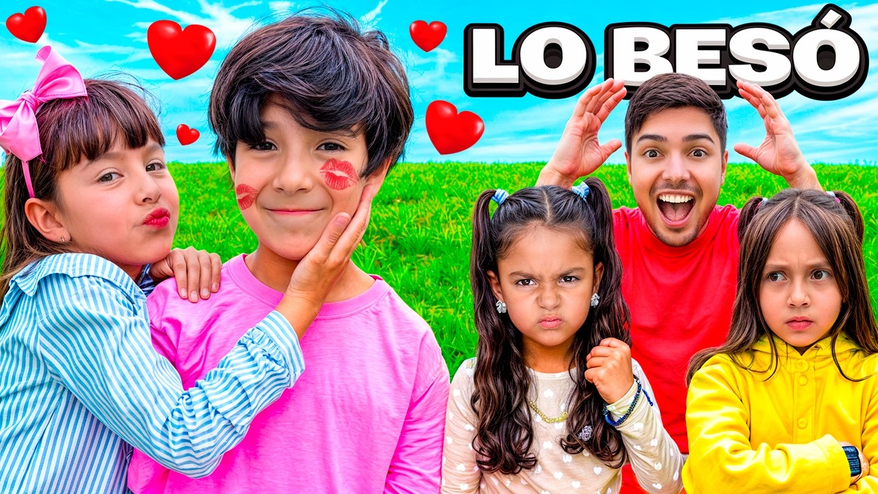 LE ROBÓ un BESO FRENTE a LAS NIÑAS !!