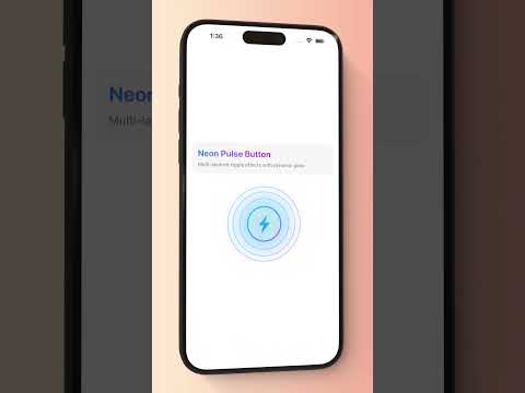 SwiftUI Neon Pulse Button Animation