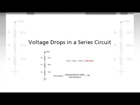 Voltage Drops In A Series Circuit