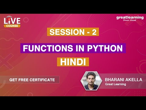 Python for Beginners in Hindi Live Course