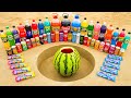 Watermelon Vs Big Coca Cola Fanta Chupa Chups Monster Mtn Dew Sprite And Mentos Underground