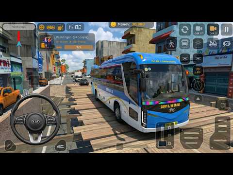 Coach Bus Simulator Vietnam #4 | Kia Granbird Bus Take Passengers to Hải Phòng