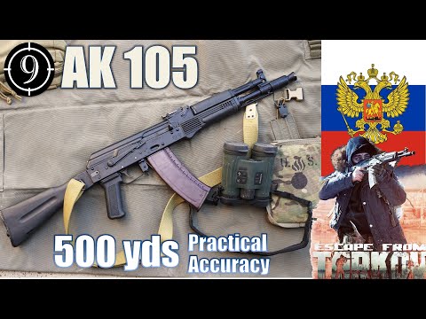 Tarkov Classic 🇷🇺 AK105 [ Iron Sights ] to 500yds: Practical Accuracy - EFT